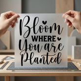 Bloom Where You Planted Good Vibes Collection Self Love Collection Ready to Press DTF Transfer for Dtf