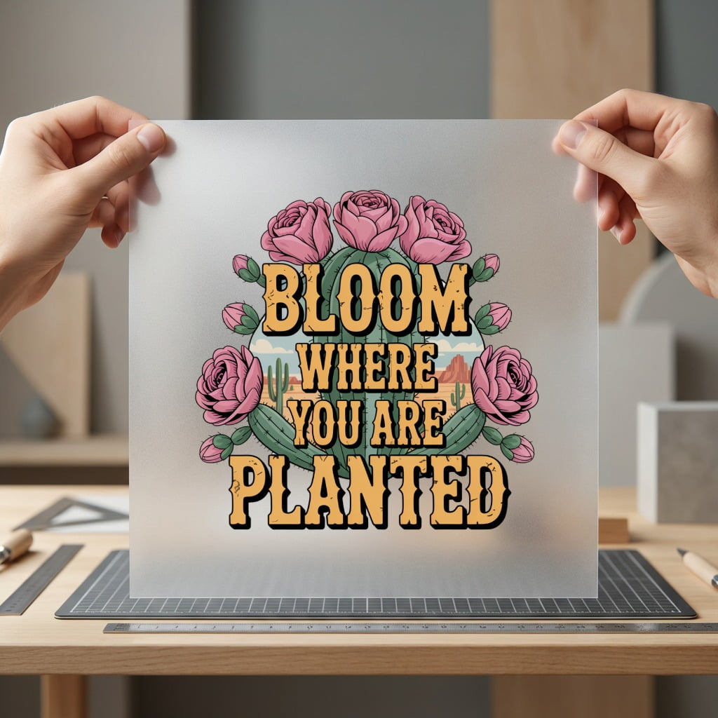 Bloom Where You Planted Retro Western Ready to Press DTF Transfer for Dtf