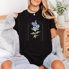 Blue Bellflower Bouquet Botanical Aesthetic Floral Ready to Press DTF Transfer for Dtf