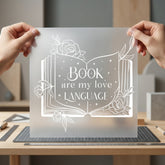 Book Love Language Literary Floral Ready to Press DTF Transfer for Dtf