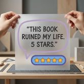 Book Lover Review Humorous Funny Sarcastic Ready to Press DTF Transfer for Dtf