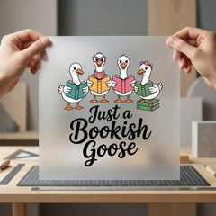 Bookish Goose Squad Diy Pet Ready to Press DTF Transfer for Dtf