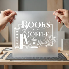 Books Coffee Cozy Aesthetic Funny Sarcastic Ready to Press DTF Transfer for Dtf