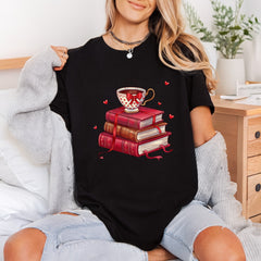 Books Coffee Cozy Aesthetic Valentine Ready to Press DTF Transfer for Dtf
