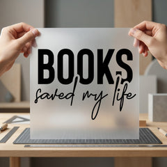 Books Saved Life Literary Aesthetic Ready to Press DTF Transfer for Dtf