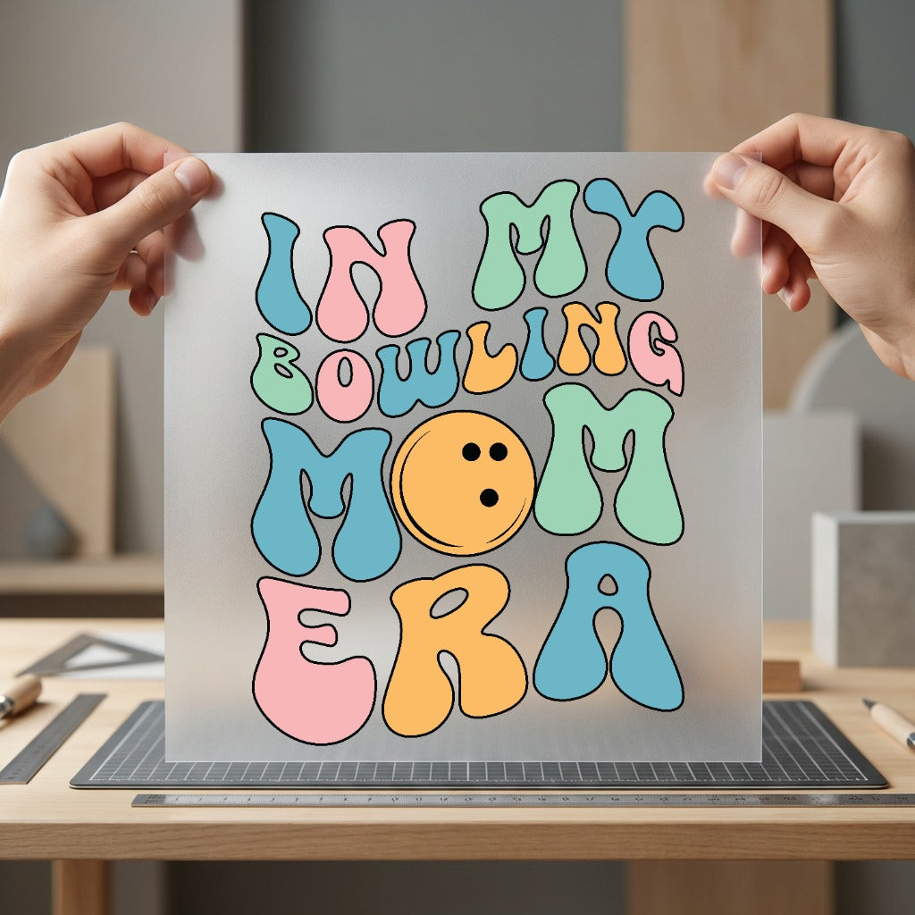 Bowling Mom Era Retro Mom Retro Ready to Press DTF Transfer for Dtf