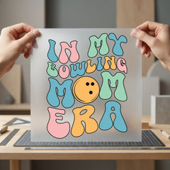 Bowling Mom Era Retro Mom Retro Ready to Press DTF Transfer for Dtf