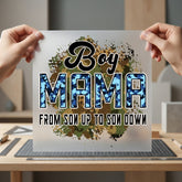 Boy Mama Camo Military Mom Vintage Ready to Press DTF Transfer for Dtf