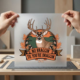 Braggin Til You Draggin Autumn Vintage Ready to Press DTF Transfer for Dtf