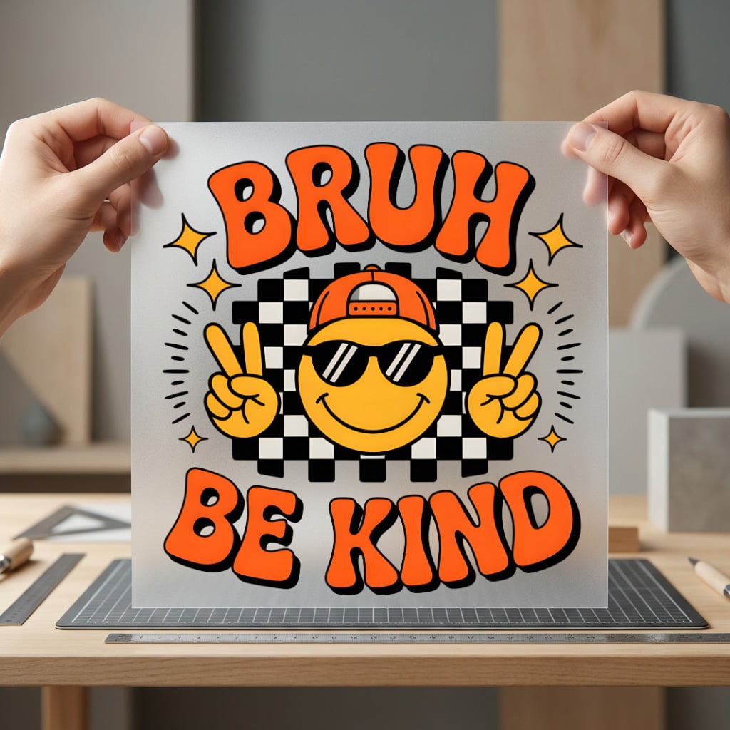Bruh Kind Smiley Retro Retro Aesthetic Ready to Press DTF Transfer for Dtf