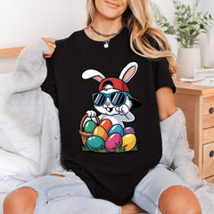 Bunny Sunglasses Easter Eggs Easter Ready to Press DTF Transfer for Dtf