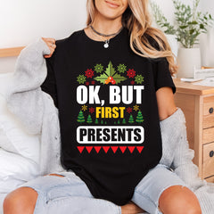 But First Presents Funny Christmas Funny Ready to Press DTF Transfer for Dtf