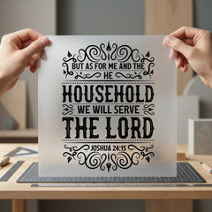 But Household Scripture Diy Christian Faith Ready to Press DTF Transfer for Dtf