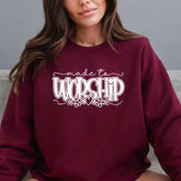 Made to Worship | Floral Worshipful Sweatshirt