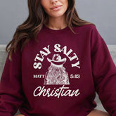 Stay Salty Christian | Bold Faith & Western Spirit Sweatshirt