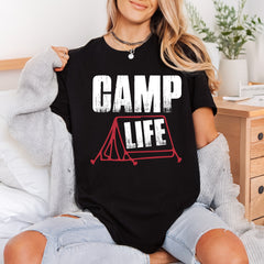 Camp Life Distressed Outdoor Vintage Retro Ready to Press DTF Transfer for Dtf