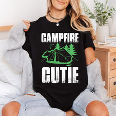 Campfire Cutie Camping Diy Camping Ready to Press DTF Transfer for Dtf