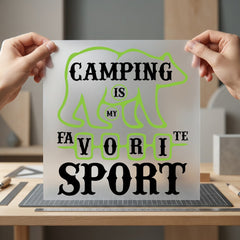 Camping Favorite Sport Bear Camping Ready to Press DTF Transfer for Dtf