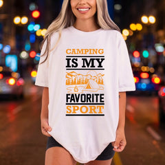 Camping Favorite Sport Outdoor Aesthetic Camping Ready to Press DTF Transfer for Dtf