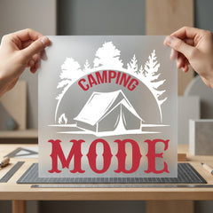 Camping Mode Adventure Diy Vintage Retro Ready to Press DTF Transfer for Dtf