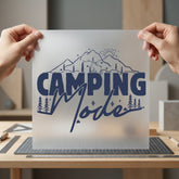 Camping Mode Mountains Outdoor Camping Ready to Press DTF Transfer for Dtf