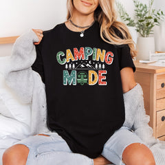 Camping Mode Retro Camper Retro Camping Ready to Press DTF Transfer for Dtf