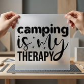 Camping Therapy Outdoor Adventure Aesthetic Camping Ready to Press DTF Transfer for Dtf