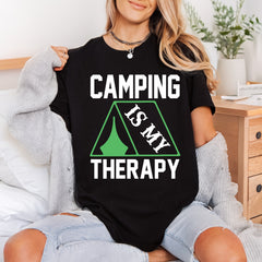 Camping Therapy Outdoor Adventure Camping Ready to Press DTF Transfer for Dtf
