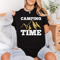 Camping Time Mountain Adventure Vintage Retro Ready to Press DTF Transfer for Dtf