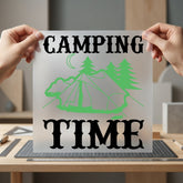 Camping Time Nature Diy Camping Ready to Press DTF Transfer for Dtf