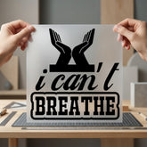 Can Breathe Hands Protest Usa Freedom Ready to Press DTF Transfer for Dtf