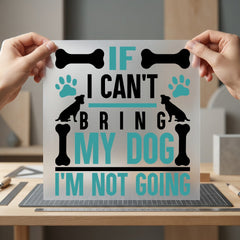 Can Bring Dog Pet Mom Dad Ready to Press DTF Transfer for Dtf