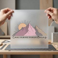 Can Move Mountains Retro Retro Ready to Press DTF Transfer for Dtf