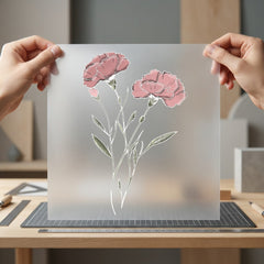 Carnation Florals Elegant Diy Aesthetic Floral Ready to Press DTF Transfer for Dtf