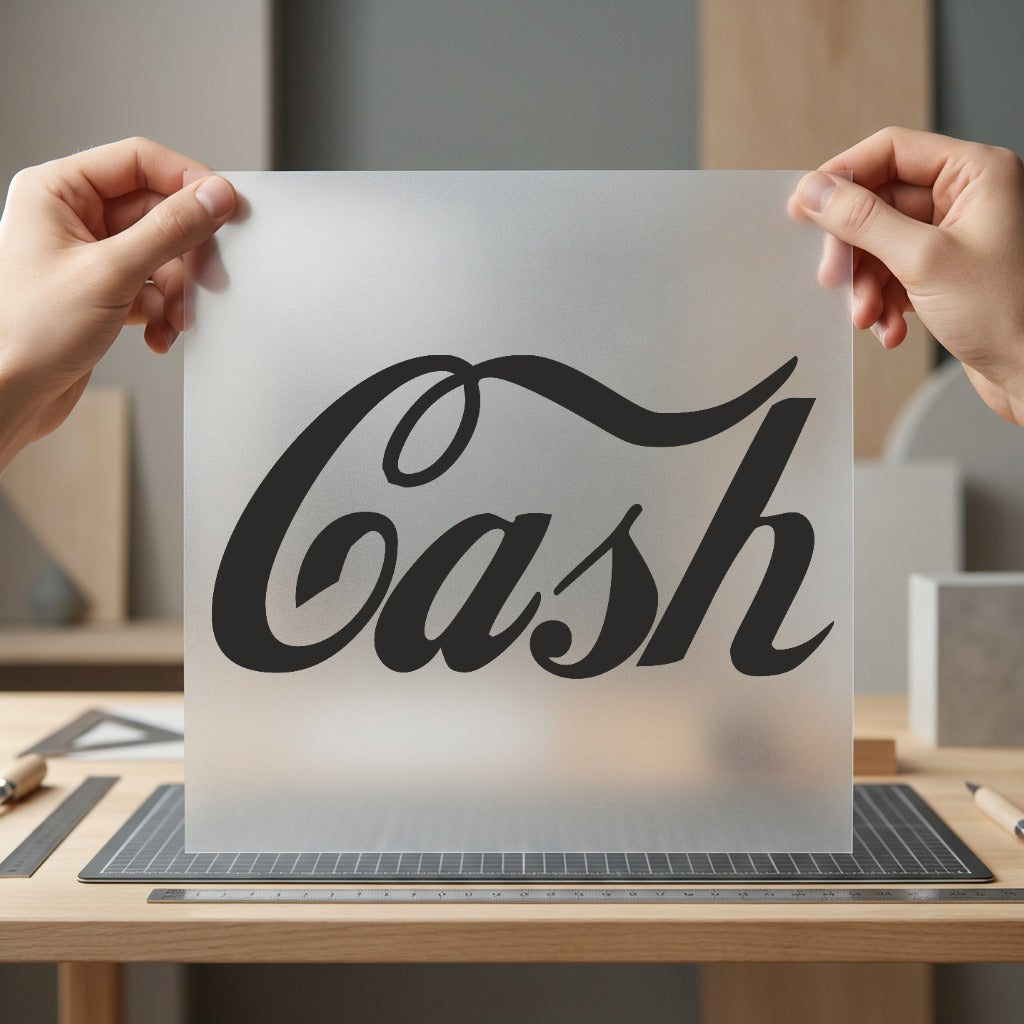 Cash Script Font Retro Retro Aesthetic Ready to Press DTF Transfer for Dtf