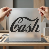Cash Script Font Retro Retro Aesthetic Ready to Press DTF Transfer for Dtf