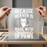 Cat Heaven Paws Pet Mom Dad Ready to Press DTF Transfer for Dtf