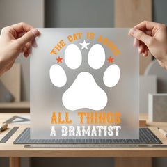 Cat Lover Paw Pet Mom Dad Ready to Press DTF Transfer for Dtf