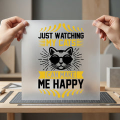 Cat Lover Quote Diy Mom Dad Ready to Press DTF Transfer for Dtf