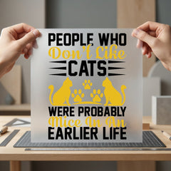 Cat Lover Quote Funny Mom Dad Ready to Press DTF Transfer for Dtf