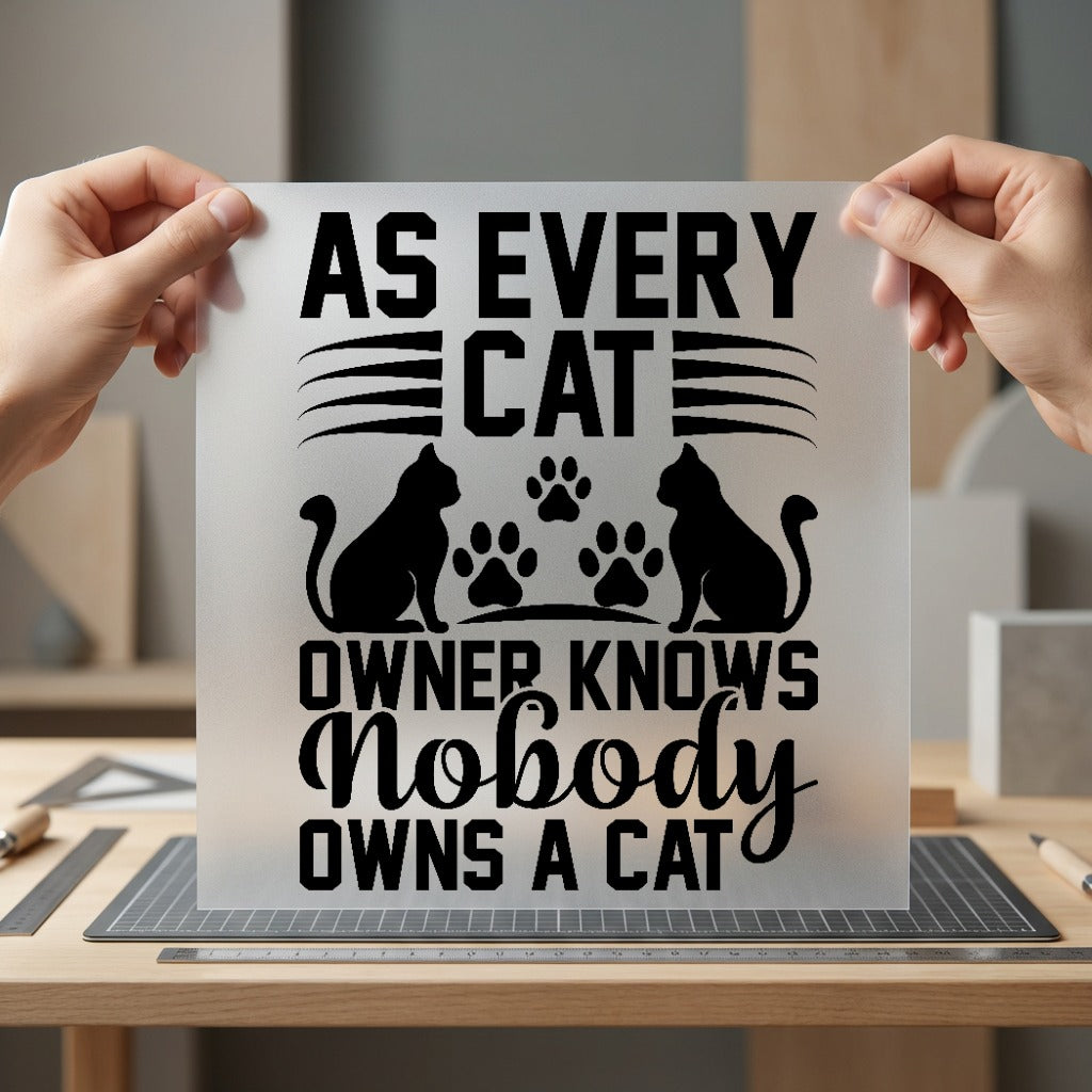 Cat Lover Quote Humorous Mom Dad Ready to Press DTF Transfer for Dtf