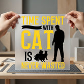 Cat Lover Quote Pet Mom Dad Ready to Press DTF Transfer for Dtf