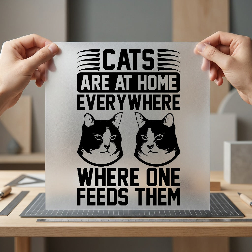 Cat Lover Quote Pet Mom Dad Ready to Press DTF Transfer for Dtf