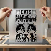 Cat Lover Quote Pet Mom Dad Ready to Press DTF Transfer for Dtf