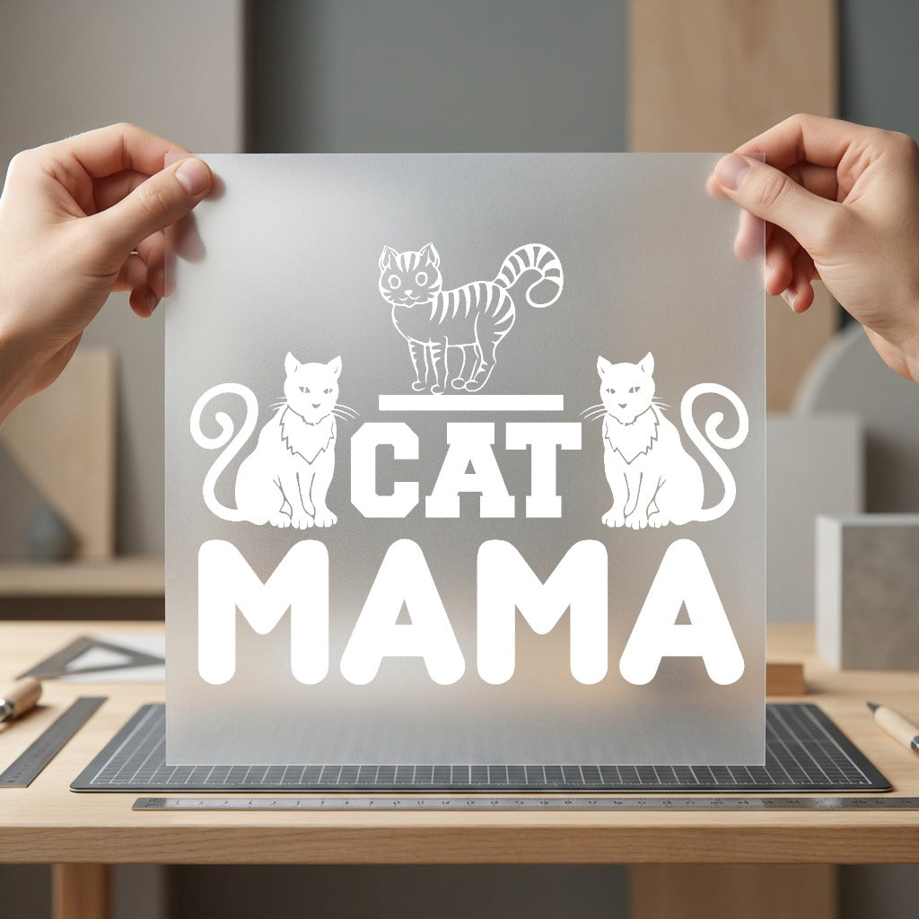 Cat Mama Trendy Diy Mom Dad Ready to Press DTF Transfer for Dtf