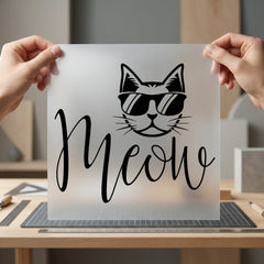 Cat Meow Retro Style Mom Dad Ready to Press DTF Transfer for Dtf