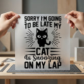 Cat Nap Quote Cozy Mom Dad Ready to Press DTF Transfer for Dtf