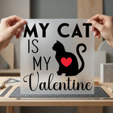 Cat Valentine Kitty Diy Valentine Mom Ready to Press DTF Transfer for Dtf