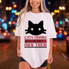 Cats Choose Humorous Diy Mom Dad Ready to Press DTF Transfer for Dtf