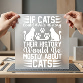 Cats Could Write History Mom Dad Ready to Press DTF Transfer for Dtf